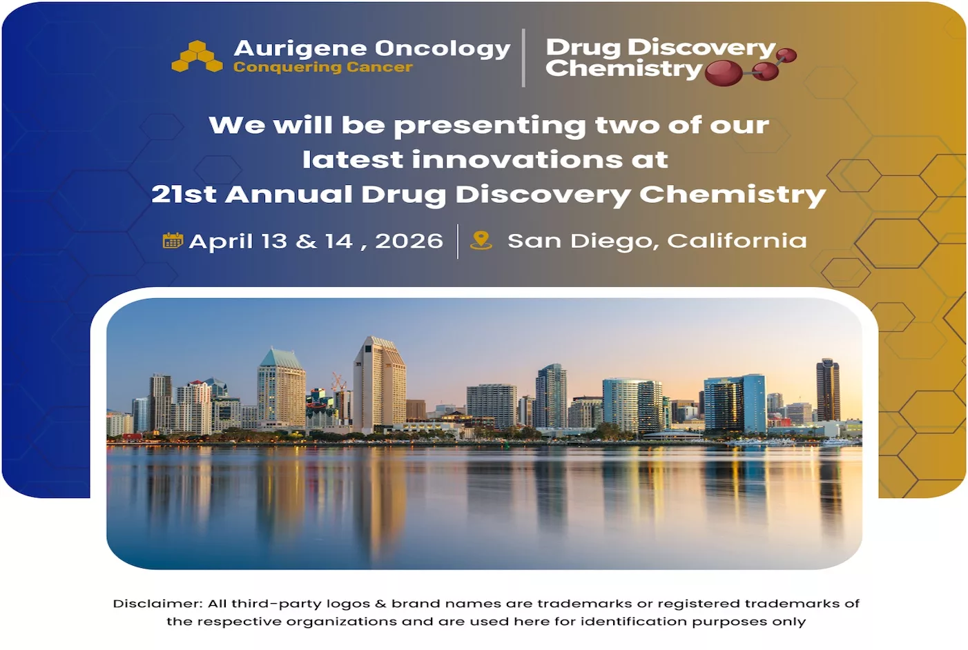 April 13- 16, 2026, Drug Discovery Chemistry